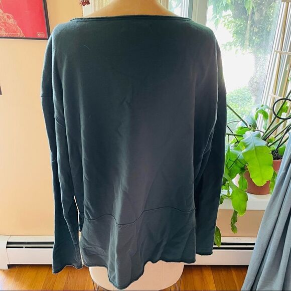 NATURAL by KNOWN SUPPLY | dark green crewneck sweatshirt M - Picture 6 of 8